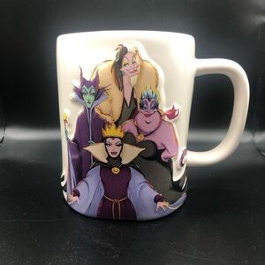 Rae Dunn x Disney Villians QUEENS OF MEAN 16 oz Double Sided Ceramic Mug